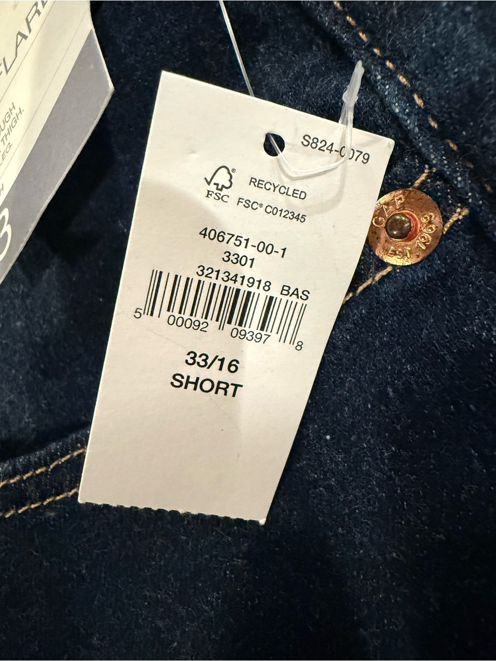 GAP High Rise '70s Flare Jeans - Dark Wash - Picture 7 of 9